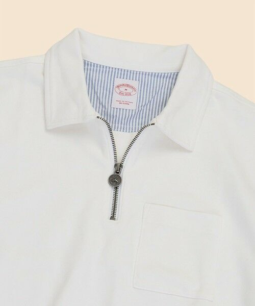 Brooks Brothers / ブルックス ブラザーズ ポロシャツ | スウェードコットン　ハーフジップ　ポロシャツ | 詳細1