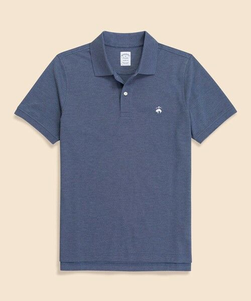 Brooks Brothers / ブルックス ブラザーズ ポロシャツ | スーピマコットン　ストレッチピケ　GFロゴ　シーズナルカラー　ポロシャツ　Slim Fit（ネイビー）