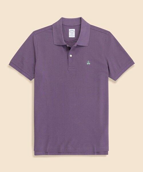 Brooks Brothers / ブルックス ブラザーズ ポロシャツ | スーピマコットン　ストレッチピケ　GFロゴ　シーズナルカラー　ポロシャツ　Slim Fit（パープル）