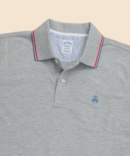 Brooks Brothers / ブルックス ブラザーズ ポロシャツ | コットン　ストレッチピケ　GFロゴ　ティップド　ポロシャツ　Slim Fit | 詳細1