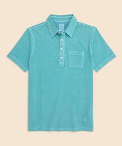 Brooks Brothers / ブルックス ブラザーズ ポロシャツ | コットンストレッチピケ　GFロゴ　ガーメントダイ　ポロシャツ