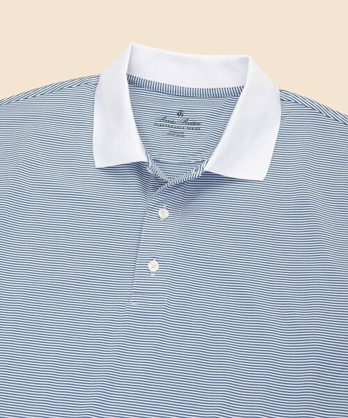 Brooks Brothers / ブルックス ブラザーズ ポロシャツ | Performance Series ポリエステルブレンド ストレッチジャージー マイクロストライプ ゴルフポロシャツ | 詳細2