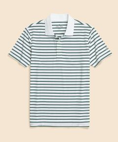 Brooks Brothers / ブルックス ブラザーズ ポロシャツ | Performance Series　ポリエステルブレンド　ストレッチジャージー　BB#1ストライプ　ゴルフポロシャツ