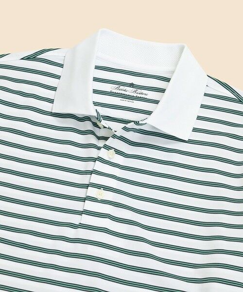 Brooks Brothers / ブルックス ブラザーズ ポロシャツ | Performance Series ポリエステルブレンド ストレッチジャージー BB#1ストライプ ゴルフポロシャツ | 詳細1