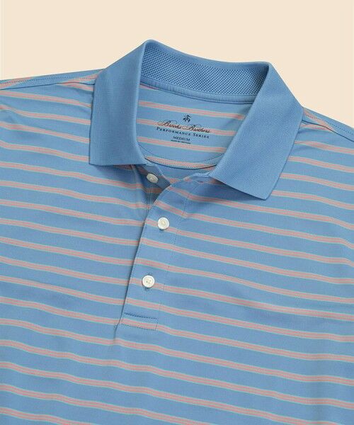 Brooks Brothers / ブルックス ブラザーズ ポロシャツ | Performance Series ポリエステルブレンド ストレッチジャージー BB#1ストライプ ゴルフポロシャツ | 詳細3