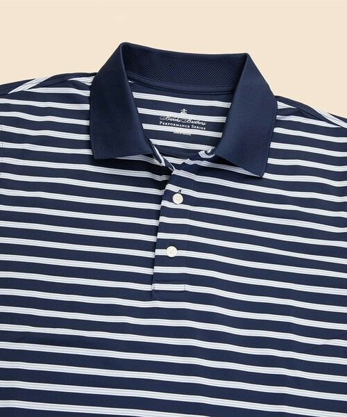 Brooks Brothers / ブルックス ブラザーズ ポロシャツ | Performance Series ポリエステルブレンド ストレッチジャージー BB#1ストライプ ゴルフポロシャツ | 詳細5