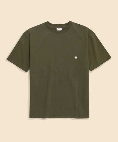 Brooks Brothers / ブルックス ブラザーズ Tシャツ | USAコットンジャージー ヘビーウェイト GFロゴ Tシャツ(オリーブ)