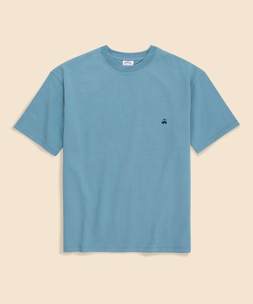 Brooks Brothers / ブルックス ブラザーズ Tシャツ | USAコットンジャージー ヘビーウェイト GFロゴ Tシャツ(ブルー)
