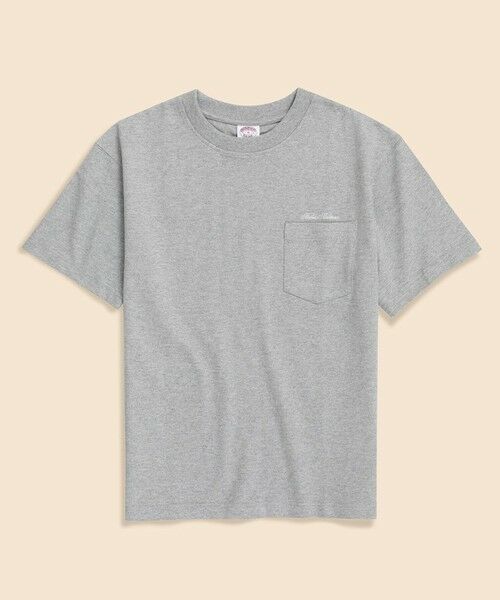 Brooks Brothers / ブルックス ブラザーズ Tシャツ | ◆オンラインストア限定◆USAコットンジャージー ヘビーウェイト ミニロゴ ポケットTシャツ(グレー)