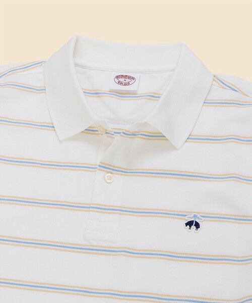 Brooks Brothers / ブルックス ブラザーズ ポロシャツ | コットン　ストレッチピケ　GFロゴワッペン　ストライプ　ポロシャツ　Original Fit | 詳細1