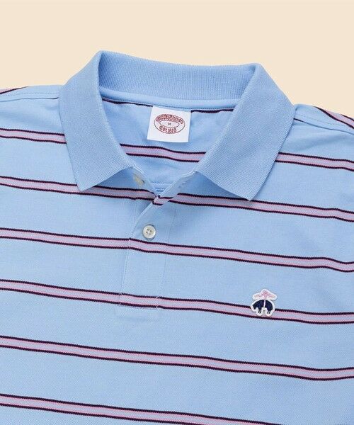 Brooks Brothers / ブルックス ブラザーズ ポロシャツ | コットン　ストレッチピケ　GFロゴワッペン　ストライプ　ポロシャツ　Original Fit | 詳細2