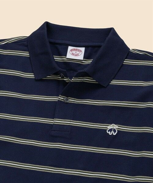 Brooks Brothers / ブルックス ブラザーズ ポロシャツ | コットン　ストレッチピケ　GFロゴワッペン　ストライプ　ポロシャツ　Original Fit | 詳細3