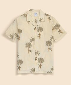 Brooks Brothers / ブルックス ブラザーズ シャツ・ブラウス | コットン／リネン　パームツリーエンブロイダリー　オープンカラーシャツ　Regular Fit