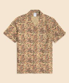 Brooks Brothers / ブルックス ブラザーズ シャツ・ブラウス | コットン　ブロックプリントパターン　ペイズリー　オープンカラーシャツ　Regular Fit