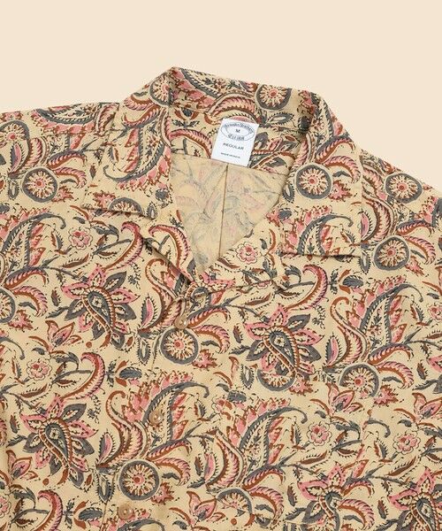 Brooks Brothers / ブルックス ブラザーズ シャツ・ブラウス | コットン　ブロックプリントパターン　ペイズリー　オープンカラーシャツ　Regular Fit | 詳細1