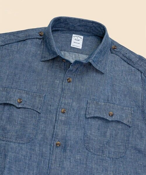 Brooks Brothers / ブルックス ブラザーズ シャツ・ブラウス | リネンツイル ダブルポケット シャツジャケット | 詳細1