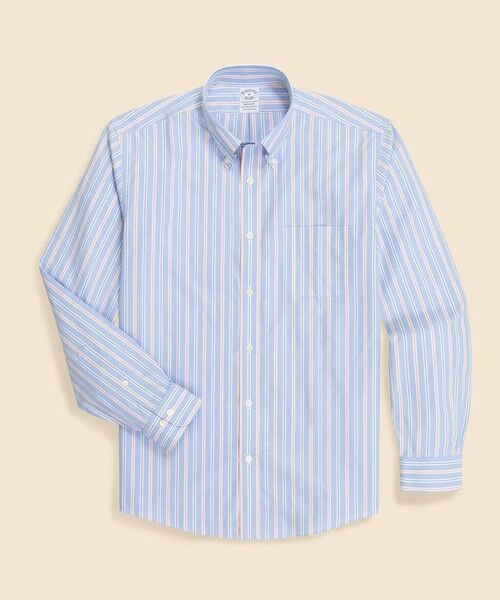 Brooks Brothers / ブルックス ブラザーズ シャツ・ブラウス | スーピマコットン　ストレッチブロードクロス　シーズナルパターン　カジュアルシャツ　Regular Fit（ライトブルー）