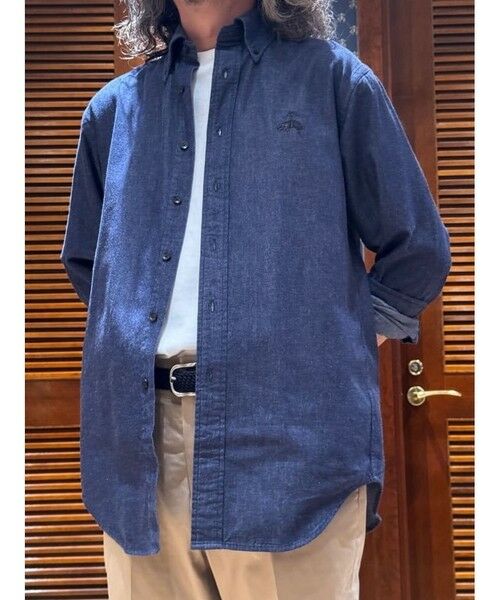 Brooks Brothers / ブルックス ブラザーズ シャツ・ブラウス | ◆オンラインストア限定◆ ビッグGFロゴ　デニムシャツ　Traditional Fit | 詳細11