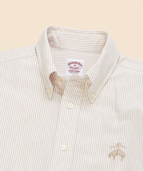 Brooks Brothers / ブルックス ブラザーズ シャツ・ブラウス | ◆オンラインストア限定◆ コットン　ビッグGFロゴ　シアサッカー　ショートスリーブ　カジュアルシャツ　Traditional Fit | 詳細4