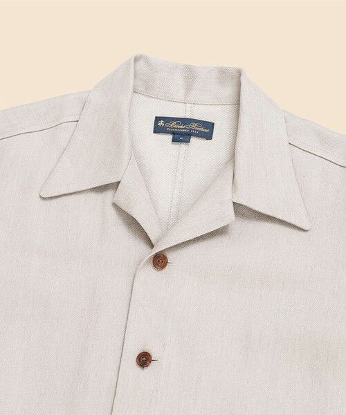 Brooks Brothers / ブルックス ブラザーズ シャツ・ブラウス | リネン／ウール　オープンカラーシャツ | 詳細1