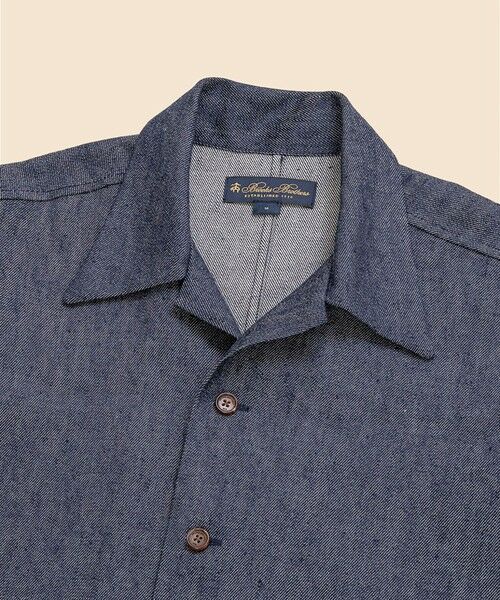 Brooks Brothers / ブルックス ブラザーズ シャツ・ブラウス | リネン／ウール　オープンカラーシャツ | 詳細4