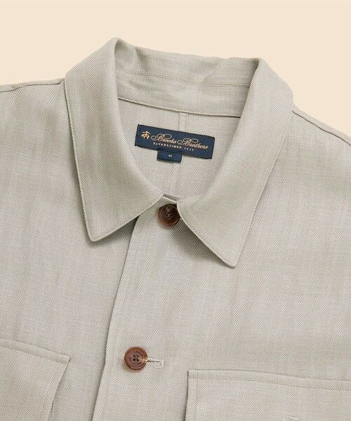 Brooks Brothers / ブルックス ブラザーズ シャツ・ブラウス | リヨセル／リネン　ヘリンボーン　CPOシャツジャケット | 詳細1