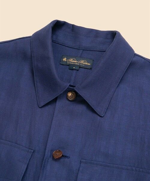 Brooks Brothers / ブルックス ブラザーズ シャツ・ブラウス | リヨセル／リネン　ヘリンボーン　CPOシャツジャケット | 詳細4