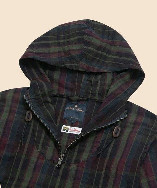 Brooks Brothers / ブルックス ブラザーズ パーカー | コットン　マドラス　フーデッドパーカー | 詳細4