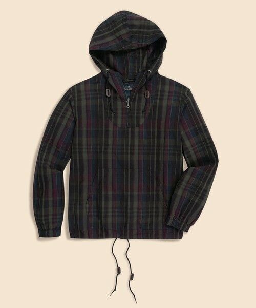Brooks Brothers / ブルックス ブラザーズ パーカー | コットン マドラス フーデッドパーカー(ダークブルー)