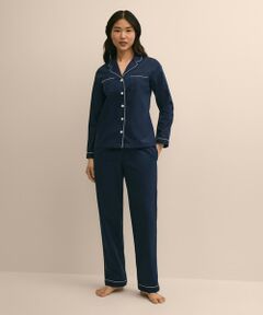 Brooks Brothers / ブルックス ブラザーズ ルームウェア | コットン　コントラストパイピング　パジャマ