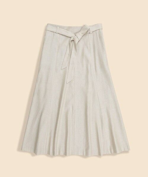 Brooks Brothers / ブルックス ブラザーズ ミニ・ひざ丈スカート | リネンブレンド　ベルテッド　Aラインロングスカート | 詳細4