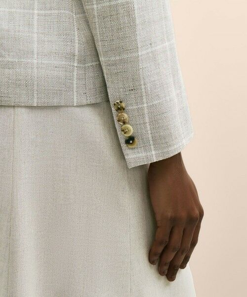 Brooks Brothers / ブルックス ブラザーズ テーラードジャケット | リネン／ウール　ウィンドウペイン　シングル２ボタンジャケット | 詳細4