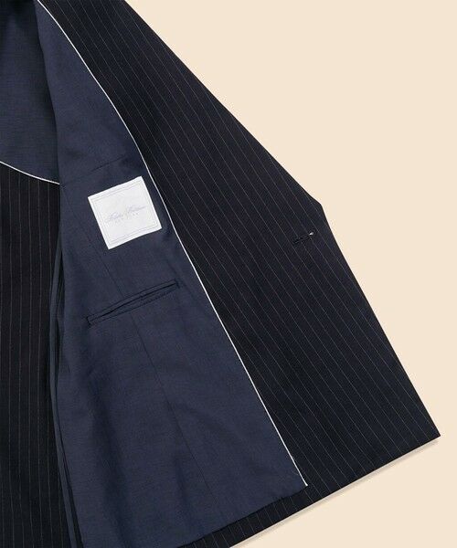Brooks Brothers / ブルックス ブラザーズ テーラードジャケット | リネンブレンド　ピンストライプ　ダブル4ボタン　ピークトラペルジャケット | 詳細5
