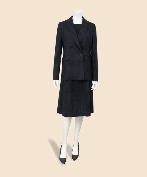 Brooks Brothers / ブルックス ブラザーズ テーラードジャケット | リネンブレンド　ピンストライプ　ダブル4ボタン　ピークトラペルジャケット | 詳細9