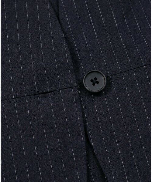 Brooks Brothers / ブルックス ブラザーズ ノーカラージャケット | リネンブレンド　ピンストライプ　ノーカラージャケット | 詳細3