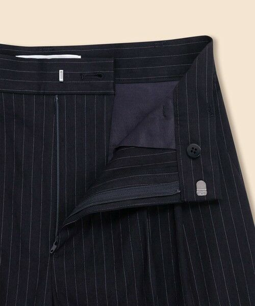 Brooks Brothers / ブルックス ブラザーズ スラックス・ドレスパンツ | リネンブレンド　ピンストライプ　プリーテッド　ワイドレッグパンツ | 詳細2