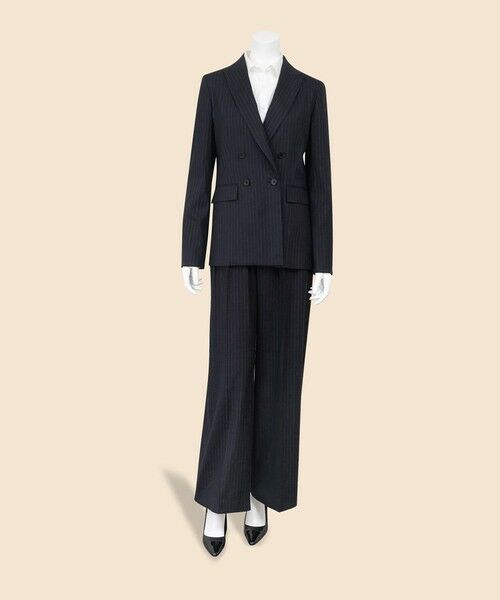 Brooks Brothers / ブルックス ブラザーズ スラックス・ドレスパンツ | リネンブレンド　ピンストライプ　プリーテッド　ワイドレッグパンツ | 詳細3