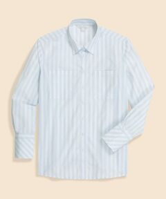 Brooks Brothers / ブルックス ブラザーズ シャツ・ブラウス | コットンポプリン　リラックスフィット　ダブルポケット　ストライプシャツ