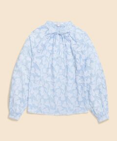 Brooks Brothers / ブルックス ブラザーズ シャツ・ブラウス | コットン　ジャカード　スタンドカラー　ブラウス