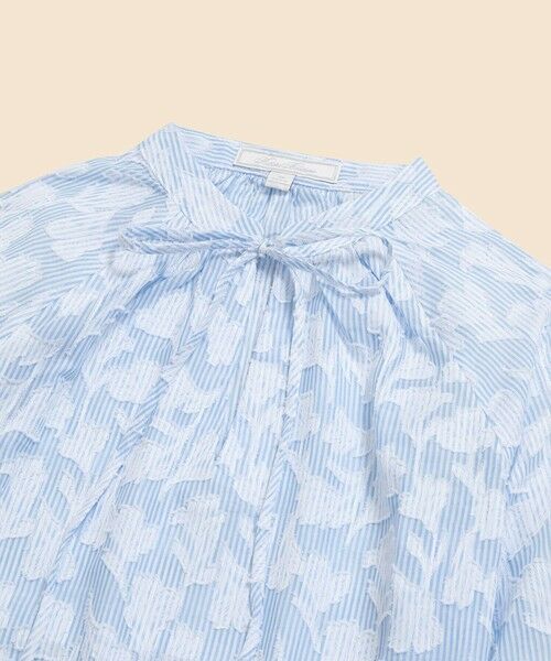 Brooks Brothers / ブルックス ブラザーズ シャツ・ブラウス | コットン ジャカード スタンドカラー ブラウス | 詳細1