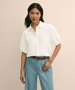 Brooks Brothers / ブルックス ブラザーズ シャツ・ブラウス | シルク／コットン　バブルスリーブ　ブラウス