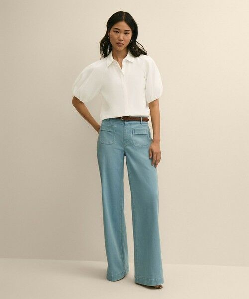 Brooks Brothers / ブルックス ブラザーズ シャツ・ブラウス | シルク/コットン バブルスリーブ ブラウス | 詳細1