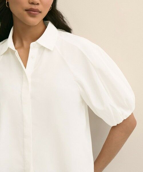 Brooks Brothers / ブルックス ブラザーズ シャツ・ブラウス | シルク/コットン バブルスリーブ ブラウス | 詳細2