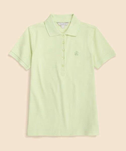 Brooks Brothers / ブルックス ブラザーズ ポロシャツ | スーピマコットン　ストレッチピケ　GFロゴ　シーズナルカラー　ポロシャツ（ライム）