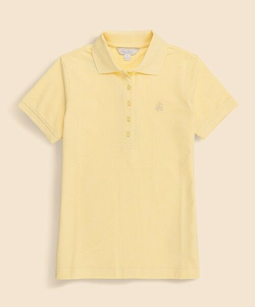 Brooks Brothers / ブルックス ブラザーズ ポロシャツ | スーピマコットン　ストレッチピケ　GFロゴ　シーズナルカラー　ポロシャツ（イエロー）