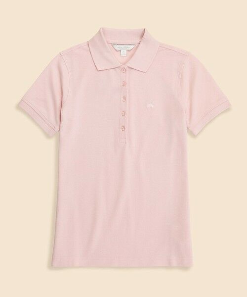 Brooks Brothers / ブルックス ブラザーズ ポロシャツ | スーピマコットン　ストレッチピケ　GFロゴ　シーズナルカラー　ポロシャツ（ピンク）