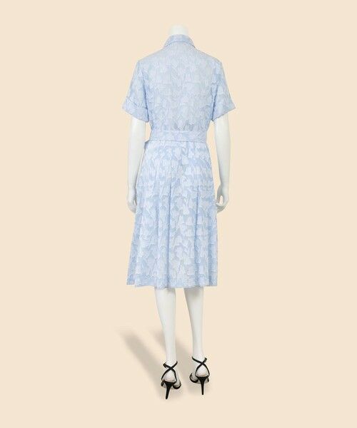 Brooks Brothers / ブルックス ブラザーズ ロング・マキシ丈ワンピース | コットン　ジャカード　ショートスリーブシャツドレス | 詳細2