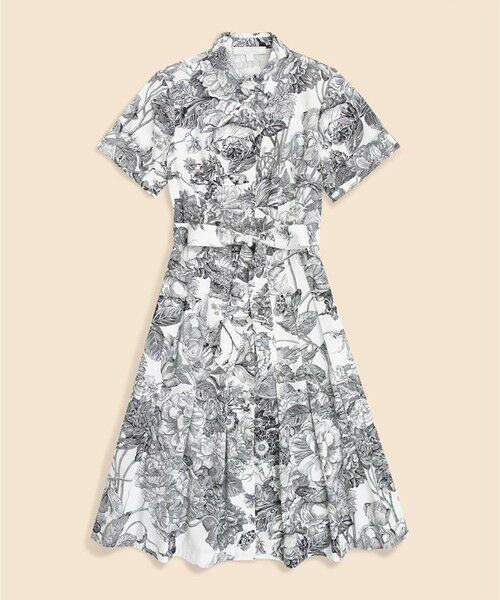 Brooks Brothers / ブルックス ブラザーズ ロング・マキシ丈ワンピース | コットン／リヨセル　フローラルプリント　ショートスリーブシャツワンピース | 詳細3