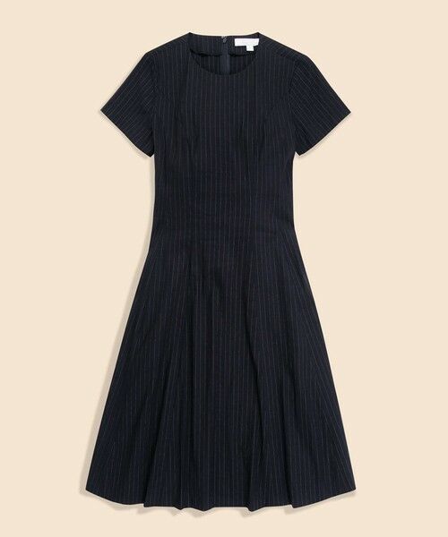 Brooks Brothers / ブルックス ブラザーズ ロング・マキシ丈ワンピース | リネンブレンド　ピンストライプ　ショートスリーブワンピース | 詳細4