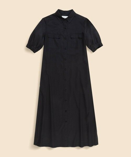 Brooks Brothers / ブルックス ブラザーズ ロング・マキシ丈ワンピース | コットンボイル　ダブルポケット　ハーフスリーブ　シャツワンピース | 詳細3